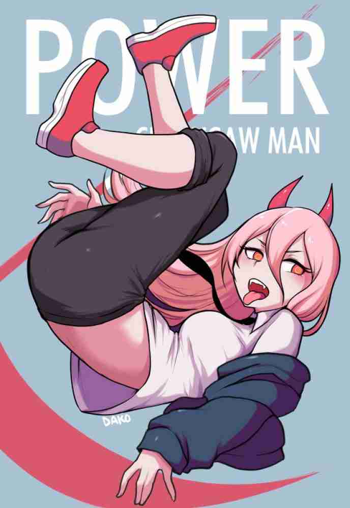 Poster Villa Chainsaw Man Anime Girls Power Character Hd Matte