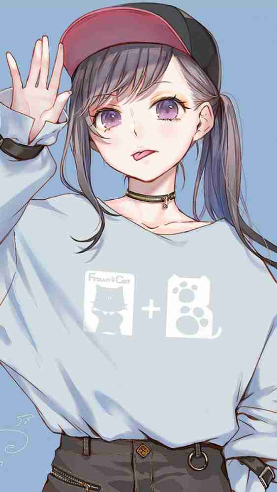 Anime girl with orders sweatshirt