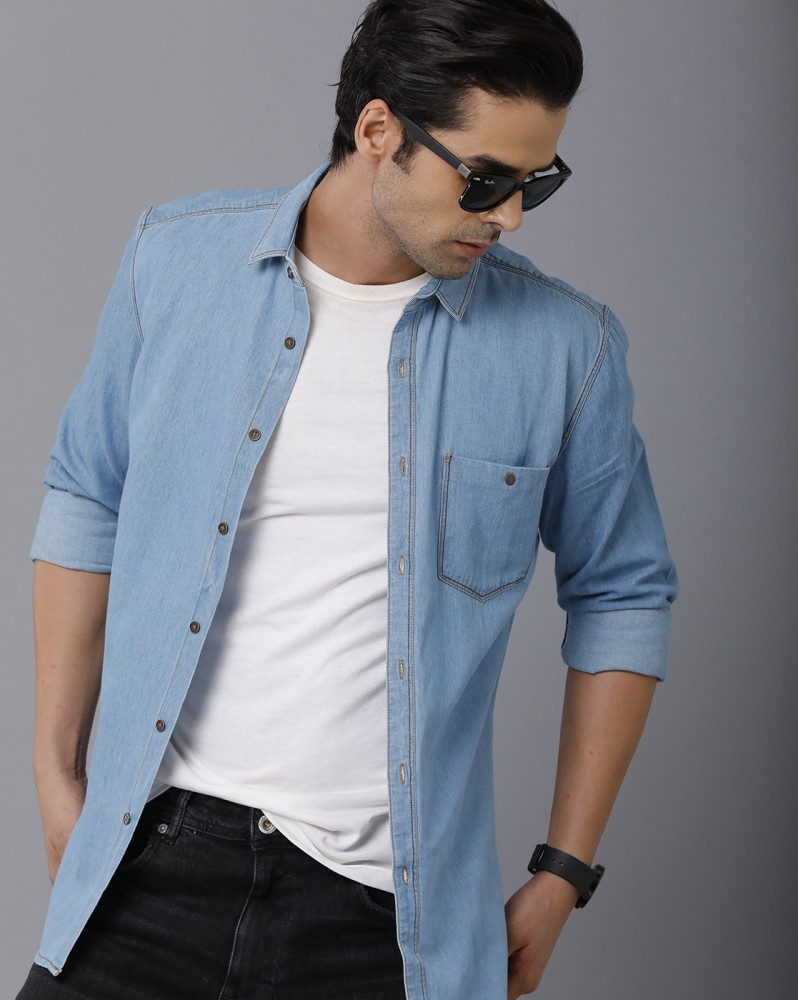 Buy Sky Blue - Formal Shirts For Men Online in India -Beyoung