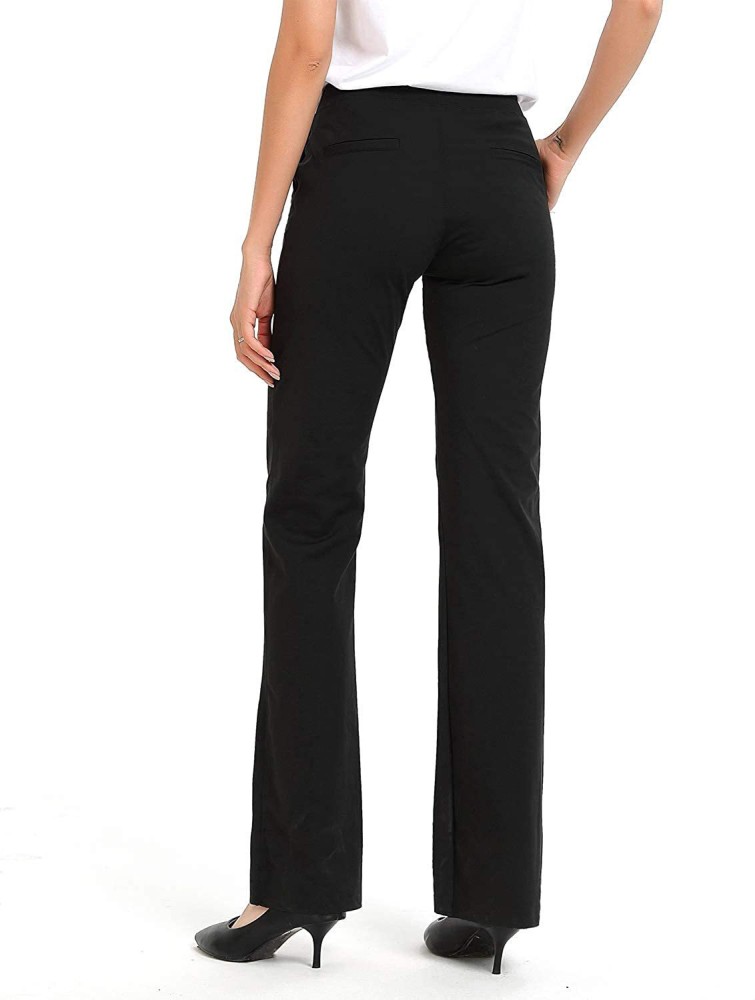 KARTIZO Regular Fit Women Black Trousers - Buy KARTIZO Regular Fit Women  Black Trousers Online at Best Prices in India