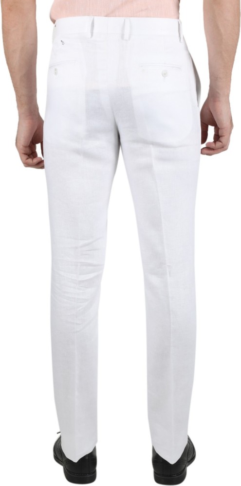 MONTE CARLO Regular Fit Men White Trousers - Buy MONTE CARLO