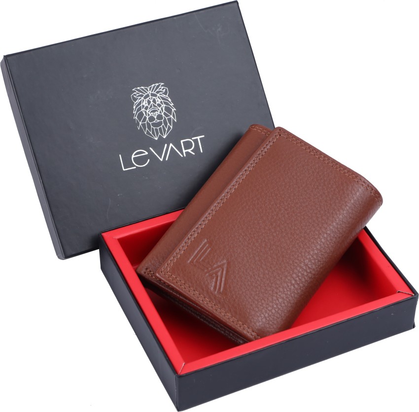 LV Men Tan Genuine Leather Wallet Tan - Price in India