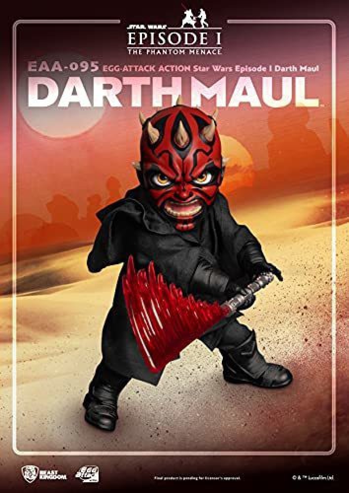  Beast Kingdom Star Wars: The Phantom Menace: Darth Maul EAA-095  Egg Attack Action Figure, Multicolor : Toys & Games