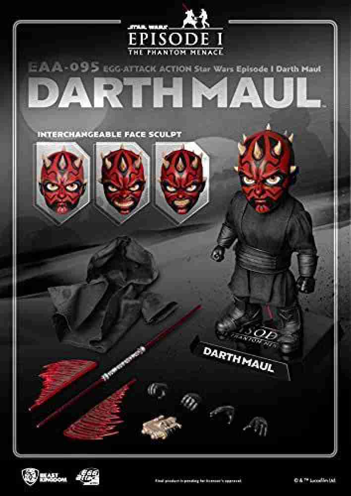  Beast Kingdom Star Wars: The Phantom Menace: Darth Maul EAA-095  Egg Attack Action Figure, Multicolor : Toys & Games