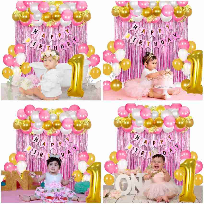 Birthday balloons for baby girl clearance