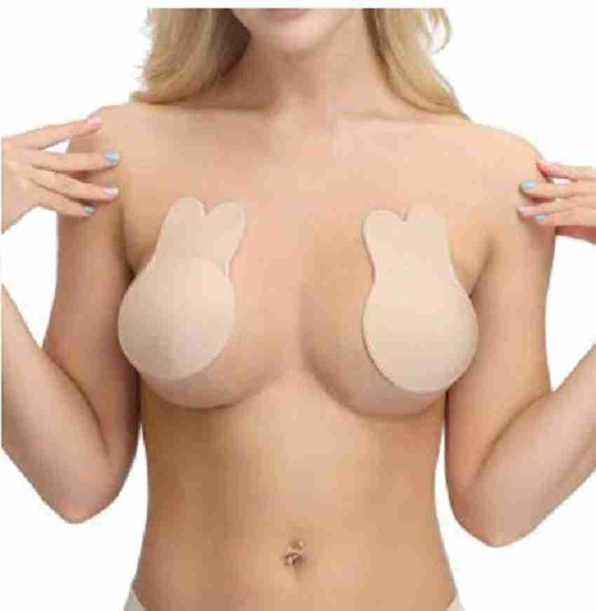 Piftif Women's Padded Wire FreePush Up Adhesive Bra Invisible