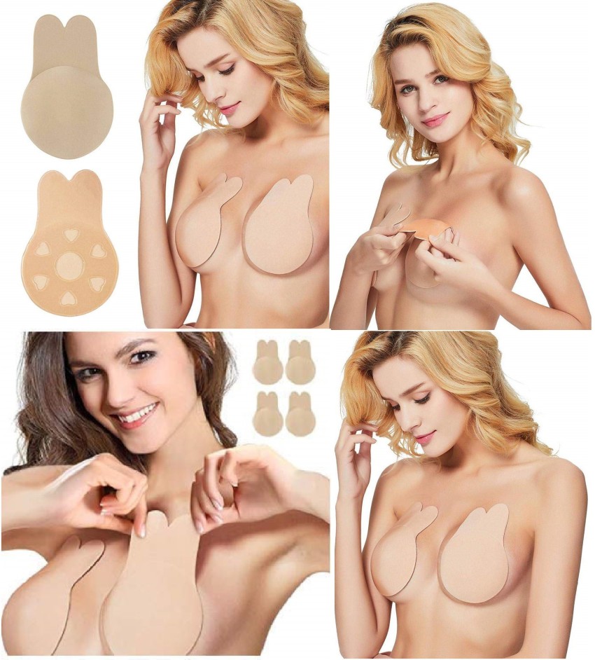 Fuku Self Adhesive Invisible Nipple Cover - Sticky Adhesive Silicone Nipple  Pasties - Reusable Pasty Nipple Covers Pasties