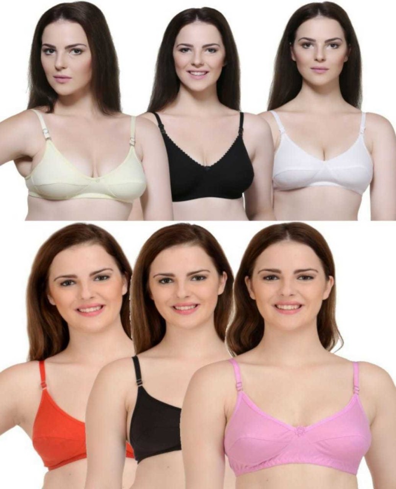 regular bra combo normal cotton bra for regular use non padded for women  and girls