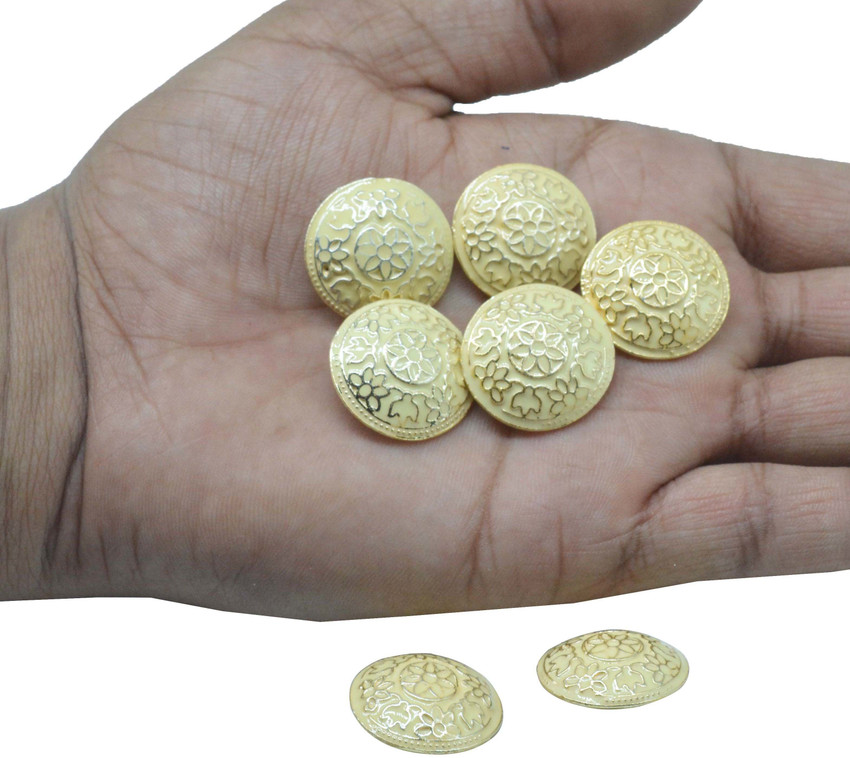 CRAFTLOVE Nakkashi Metal Button for Coat Jacket Blazer Size