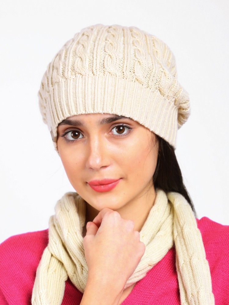 Bharatasya Olive Winter Beanie Cap: Buy Bharatasya Olive Winter Beanie Cap  Online at Best Price in India