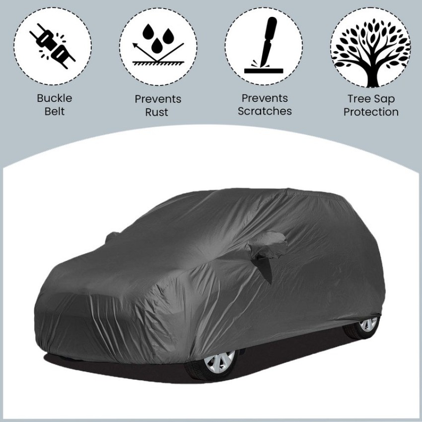 Buy MOTEXTO Parx Grey Car Body Cover for Skoda Fabia Online at