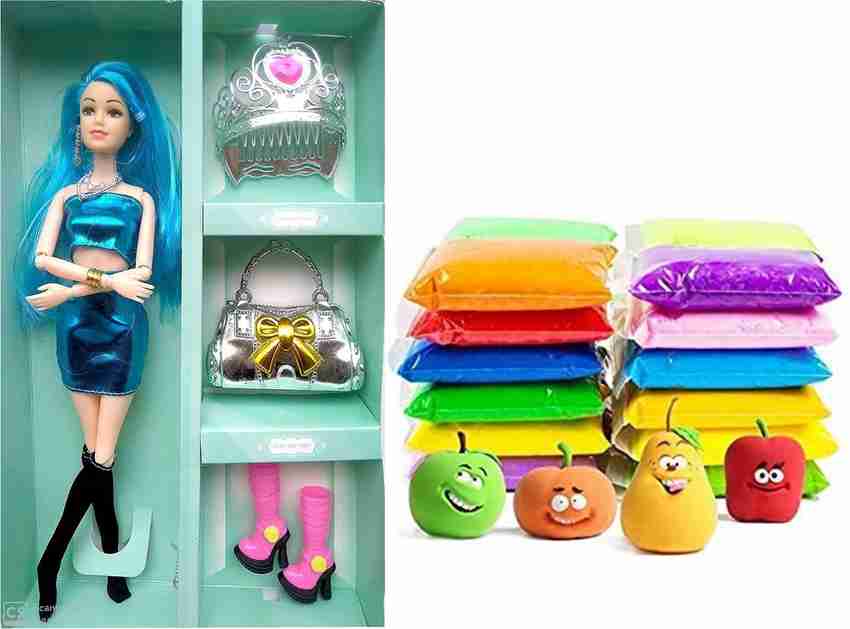 Barbie doll shop with clay