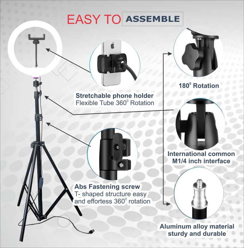 neojon Tripod-3110 Portable Adjustable Aluminum Lightweight Camera Stand  with Three-Dimensional Head for Video Cameras and Mobile (Supports Upto  3500 g) Tripod (Silver, Supports Up to 3000 g) Tripod - neojon 