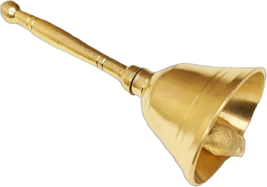 Spillbox Traditional Brass Bell/Ghanti for Pooja/Worship for temple home -  4inch Plain-(1) Brass Decorative Bell Price in India - Buy Spillbox  Traditional Brass Bell/Ghanti for Pooja/Worship for temple home - 4inch  Plain-(1)
