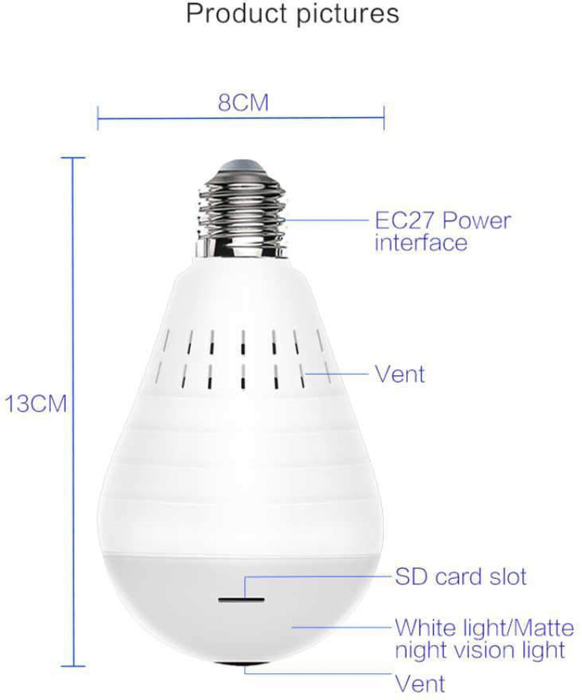 Video recording light bulb sales