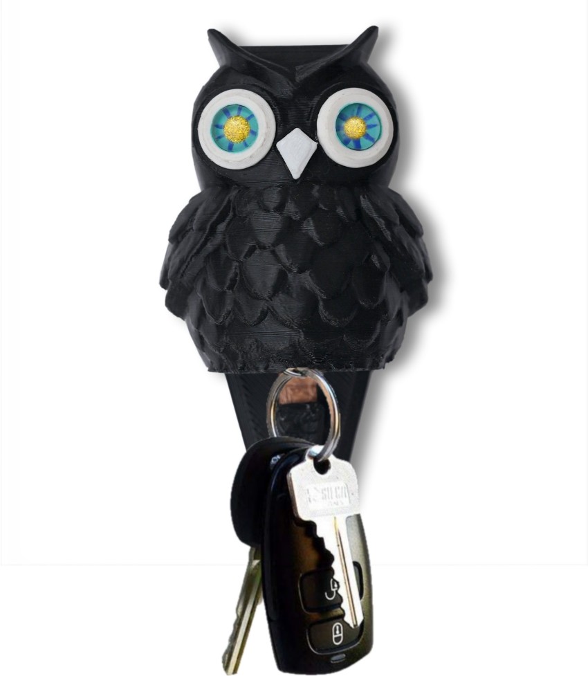 Owl Shape Key Holder Wall Hanging Hook Magnetic Key Hanger Hooks