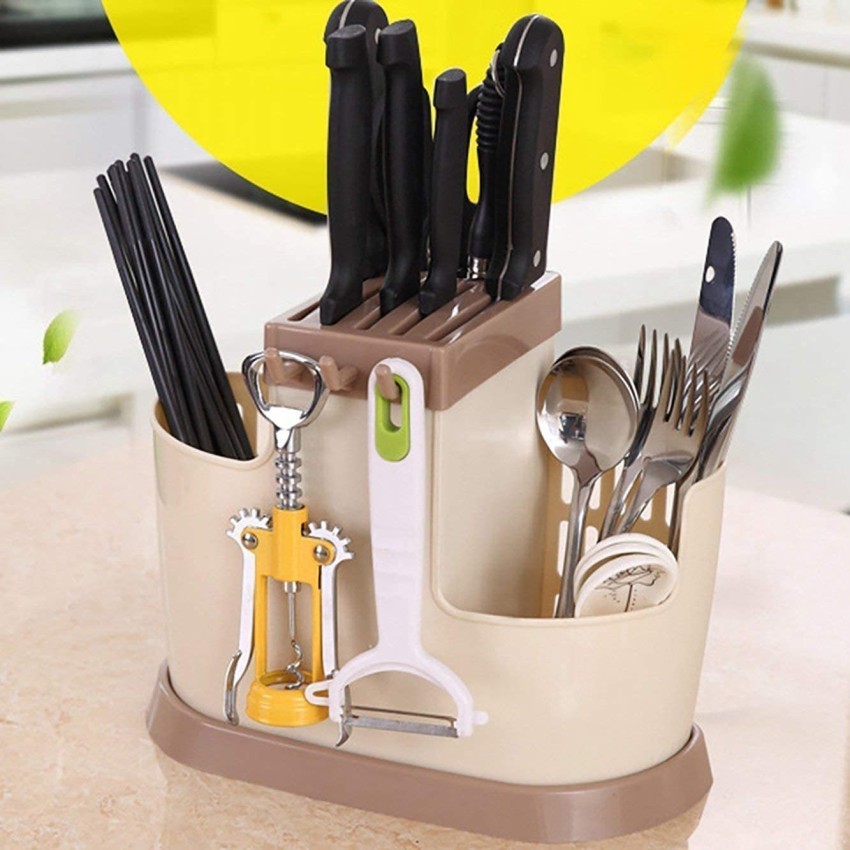 Corner Box Plastic Florezza cooking utensils storage Rack, Shelves: 5