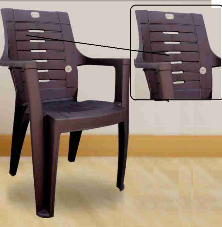 Anmol Plastic Durable High Back chair For home Pack of 2 Plastic