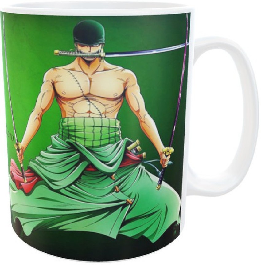 One Piece Ceramic Luffy Zoro Cup  High Quality Anime Ceramic Cup