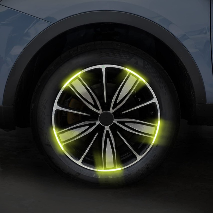 Obvie Car Tyre Reflective Stickers for Rim Universal Safety Warning  reflective Sticker 15 mm x 0.13 m multicolor Reflective Tape Price in India  - Buy Obvie Car Tyre Reflective Stickers for Rim