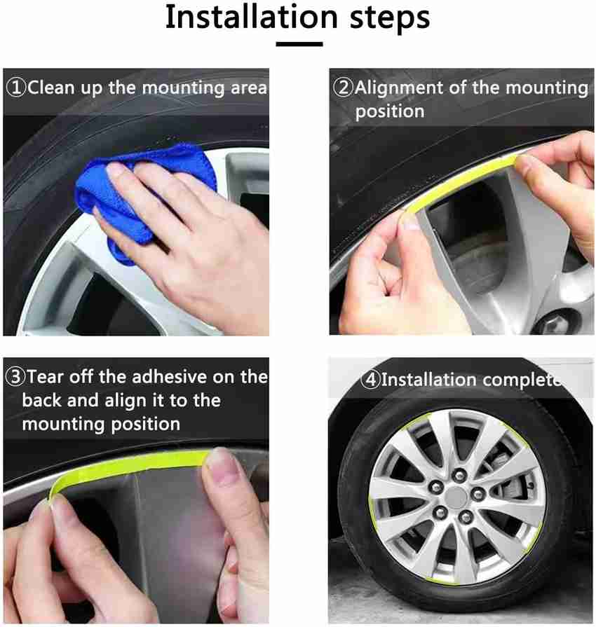 Obvie Night Reflective Car Wheel Safety Warning Car Motorcycle