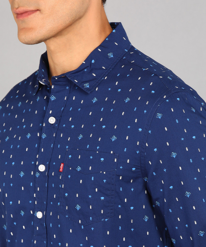 LEVI S Men Printed Casual Blue Shirt Buy LEVI S Men Printed Casual Blue Shirt Online at Best Prices in India Flipkart