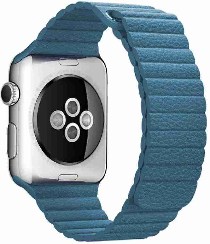 For Apple Watch 5 40mm Chain Genuine Leather Watch Band, Size: S