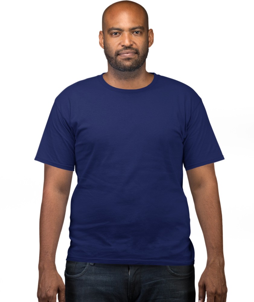 Buy Men Solid Crew Neck T-Shirt Online