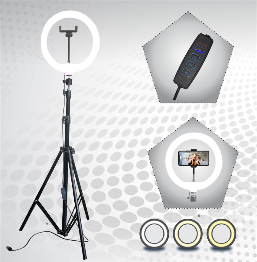 airtech 10 LED ring light stand for making reels youtube videos