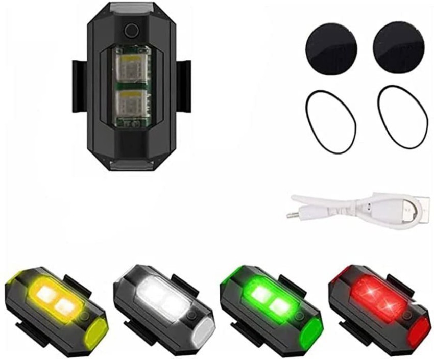 7 Colors Remote Control Motorcycle LED Strobe Light Bike USB Flash Warning  Light