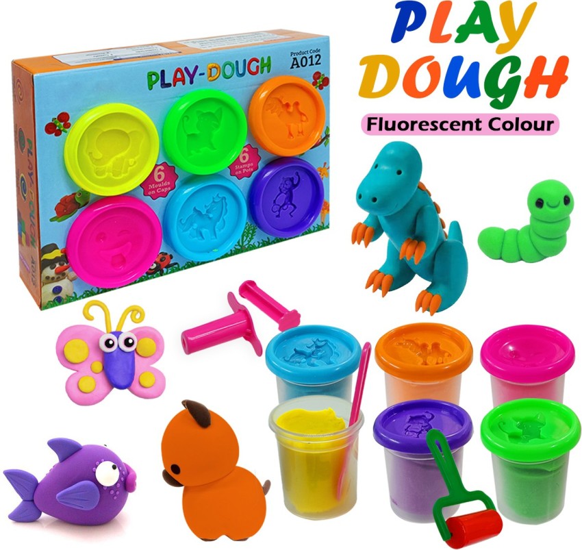 Kids Play Dough, 12 Bright Colors, 2.8-oz Tubs