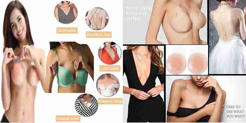 Deoxys Secret Sticky Bra Push Up Lift Nipple Covers Silicone Cup Bra Pads  Price in India - Buy Deoxys Secret Sticky Bra Push Up Lift Nipple Covers  Silicone Cup Bra Pads online