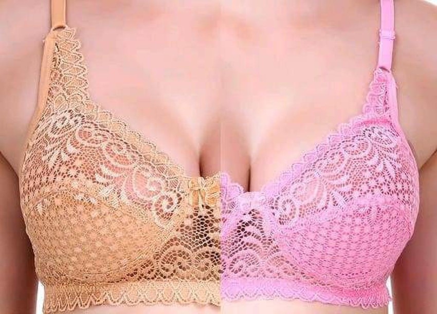 Jhanjari Net Lace Trending Bra Women Full Coverage Non Padded Bra