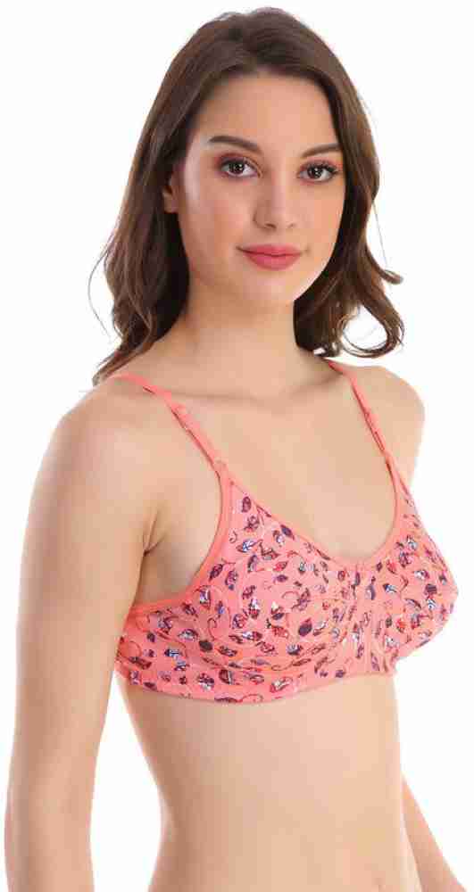 Buy POOJARAGENEE Women's Pure Cotton Non Padded Floral Print Bra Online In  India At Discounted Prices