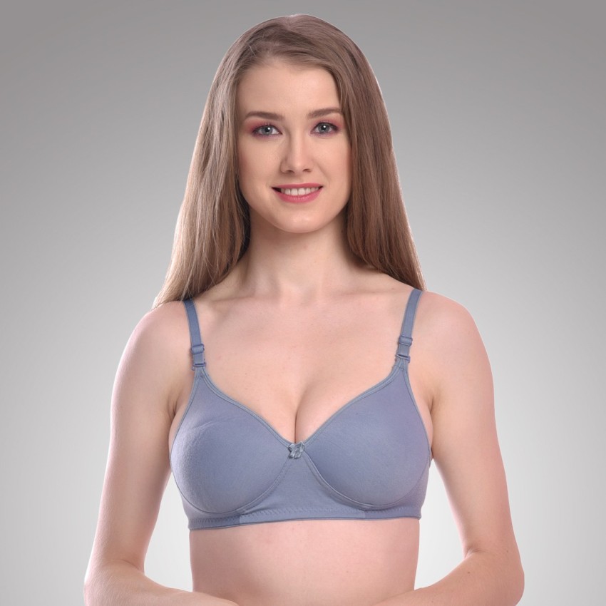 Buy X Care Kavita Sports Non Padded Strapeless Cotton Mix Bra Set for Women  & Girls (Pack of 3) at