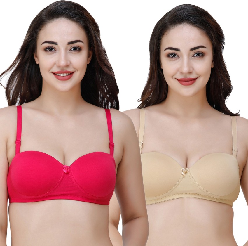 Plain Push-Up Women Cream Non Padded Bra at Rs 100/piece in Greater Noida