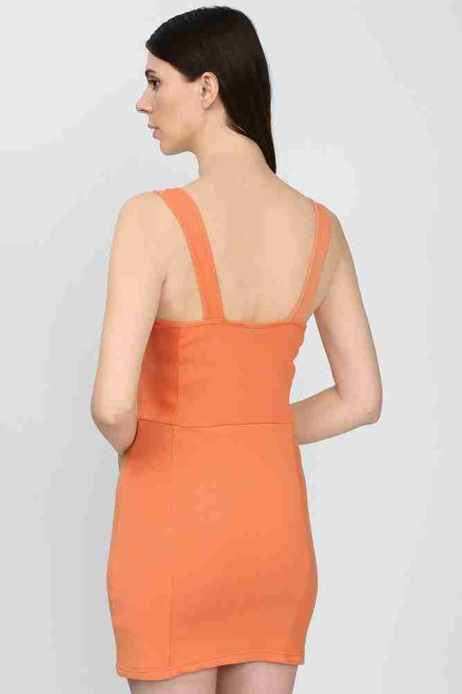 FOREVER 21 Women Bodycon Orange Dress Buy FOREVER 21 Women