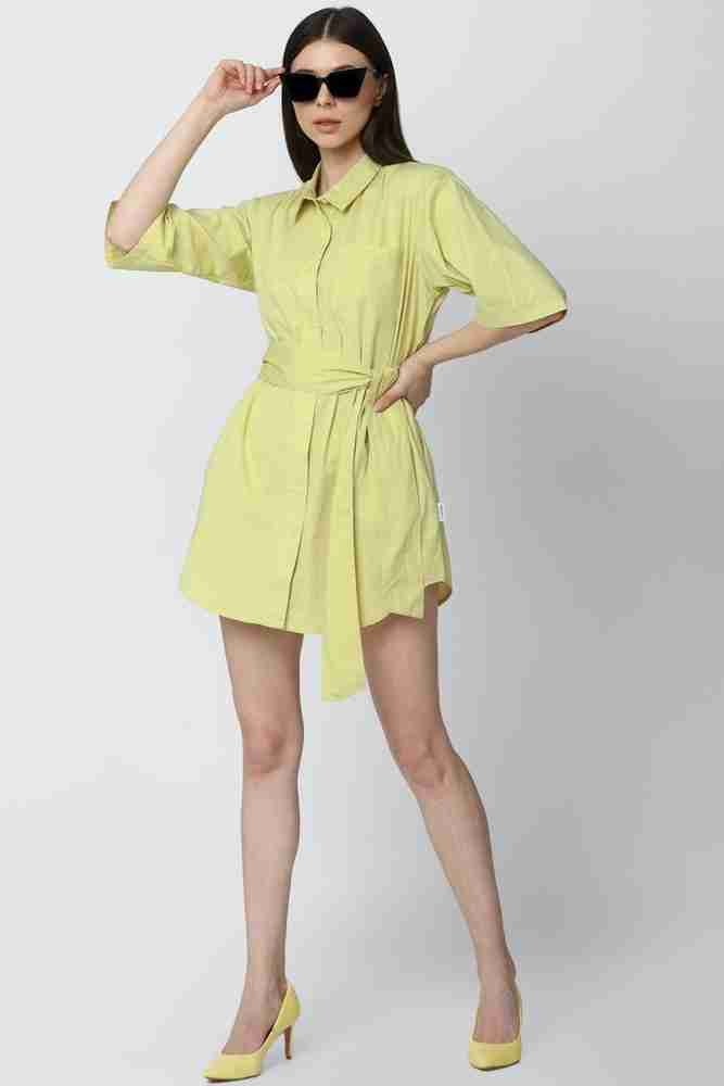 Forever 21 long yellow dress top