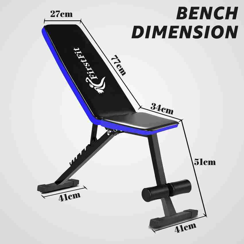 Dimensions of store a workout bench