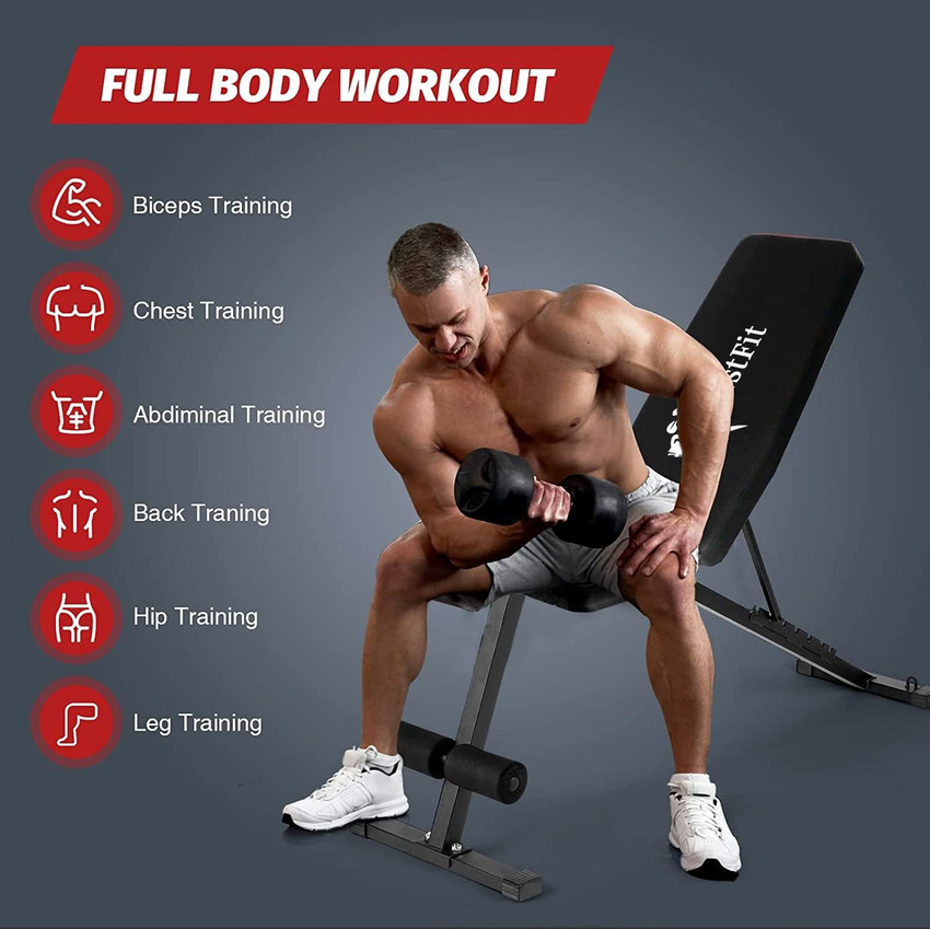 FirstFit Multipurpose 3 in 1 Adjustable Gym Bench Gym Bench for Strength Training Multipurpose Fitness Bench Price in India Buy FirstFit Multipurpose 3 in 1 Adjustable Gym Bench Gym Bench for