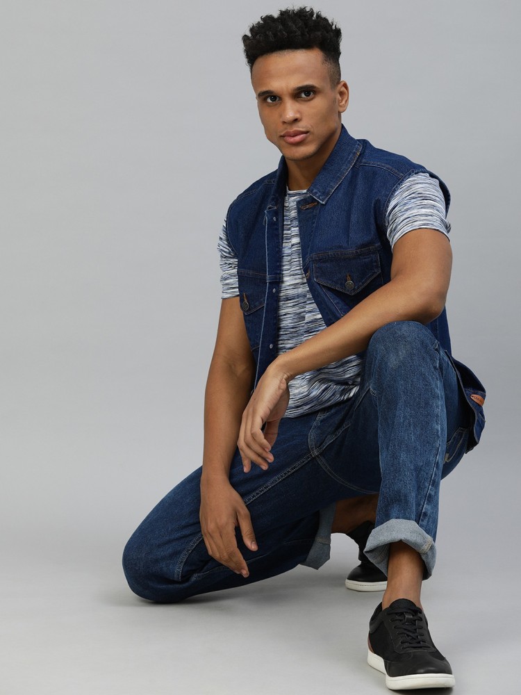 Jeans and vest hot sale outfit mens