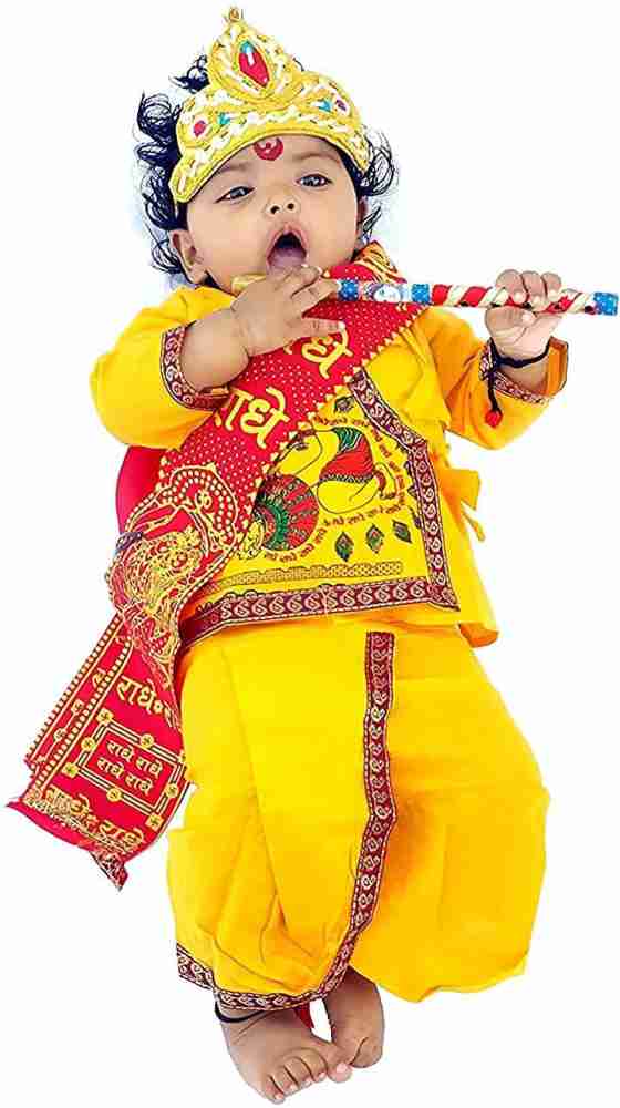 Krishna dress for 3 year clearance boy