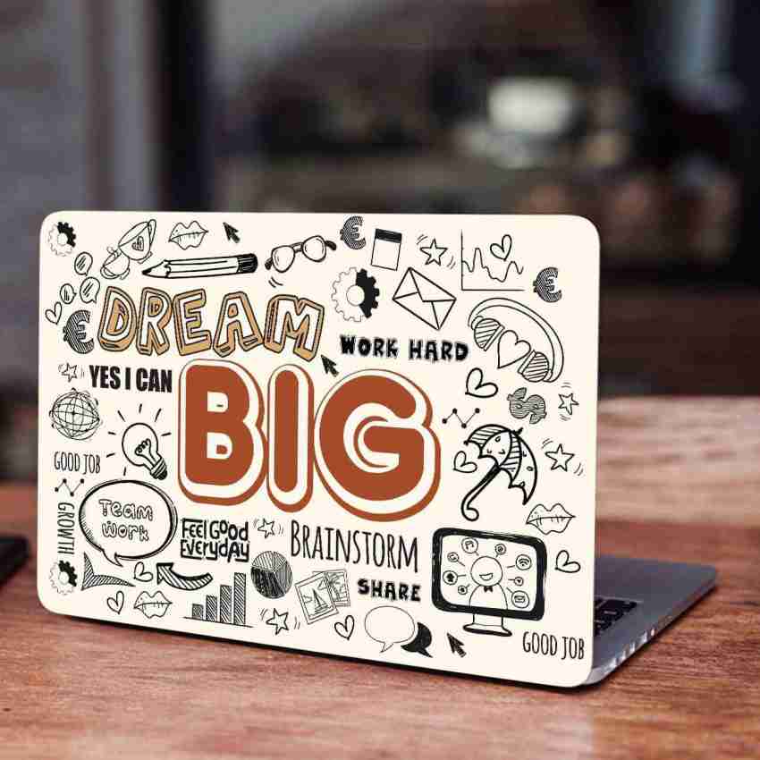 RINKON Pack of 13 Laptop Stickers Motivational Quote for Self Adhesive  Quotes Stickers Vinyl Laptop Decal 15.6