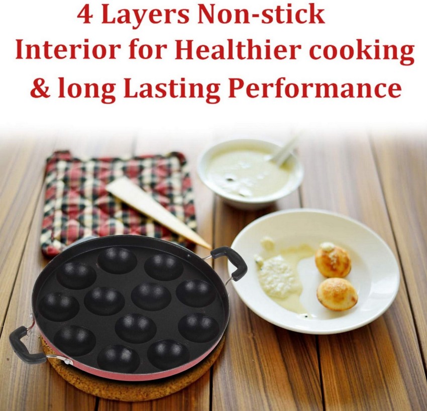 Airwin Premium kulipaniyaram pan nonstick/ appe/panniyaram kadai