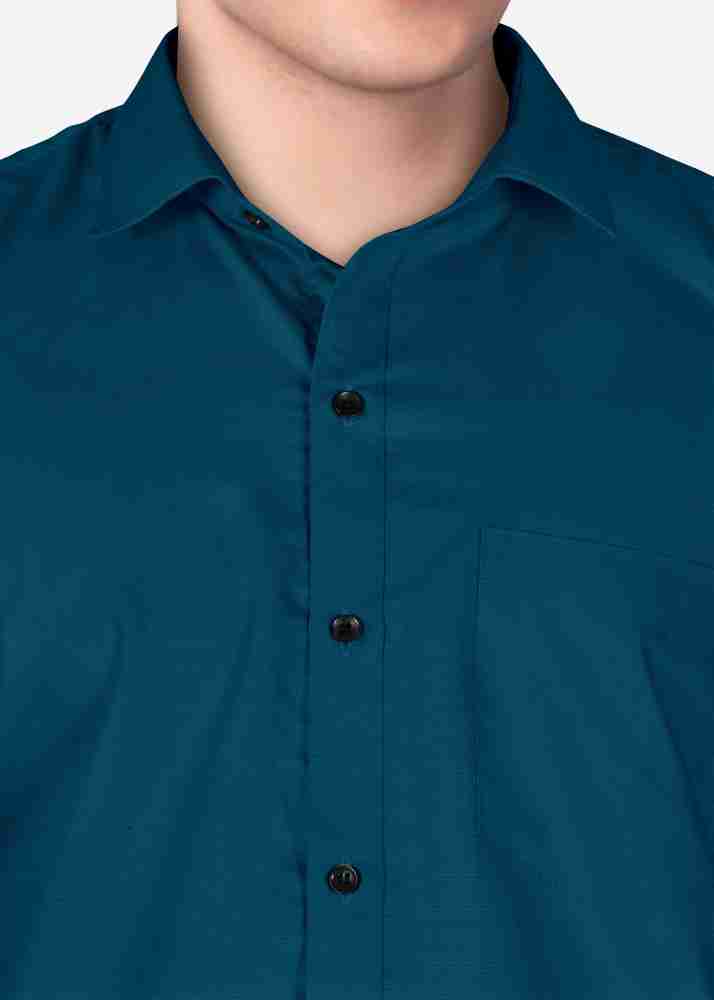 peacock blue mens dress shirt