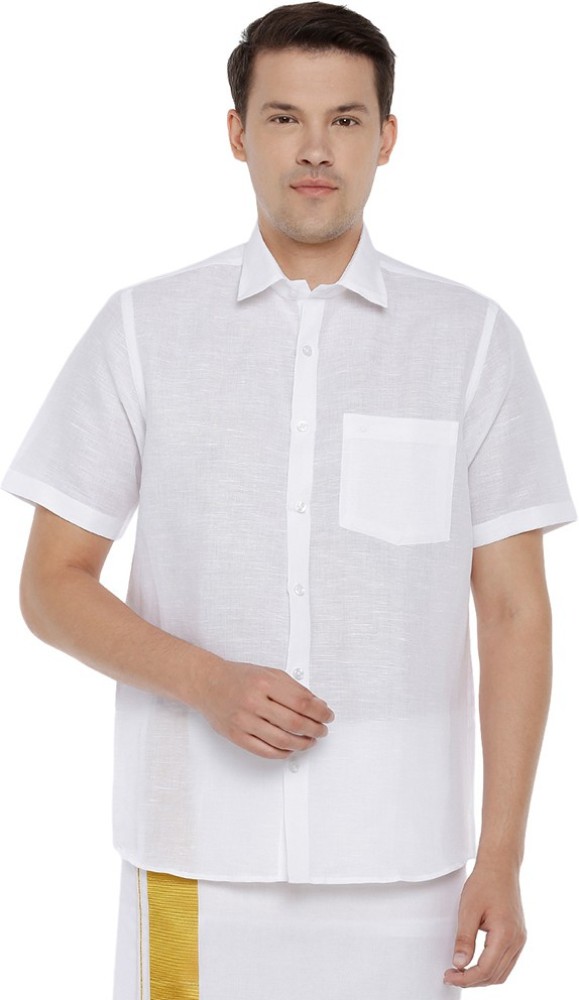 Uathayam Men Solid Formal White Shirt - Buy Uathayam Men Solid Formal White  Shirt Online at Best Prices in India