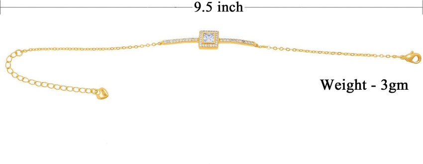 Gift Nest Brass Gold-plated Bracelet Price in India - Buy Gift