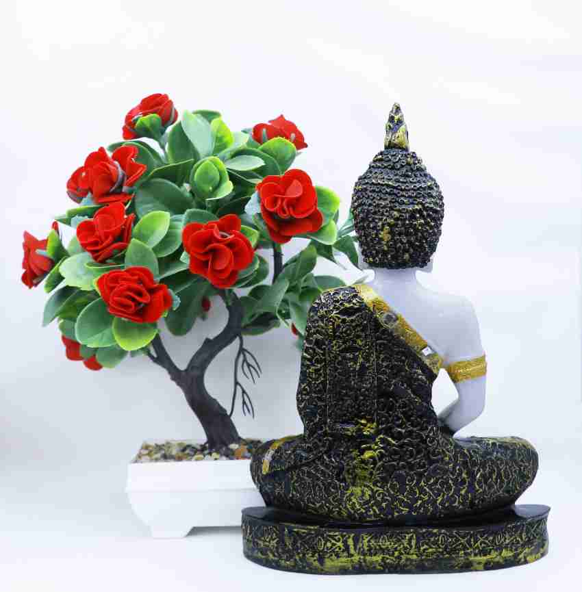 Flipkart Perfect Homes Beautiful Meditating Lord Buddha With Two Artificial  Plant Combo Decorative Showpiece - 23 cm Price in India - Buy Flipkart  Perfect Homes Beautiful Meditating Lord Buddha With Two Artificial