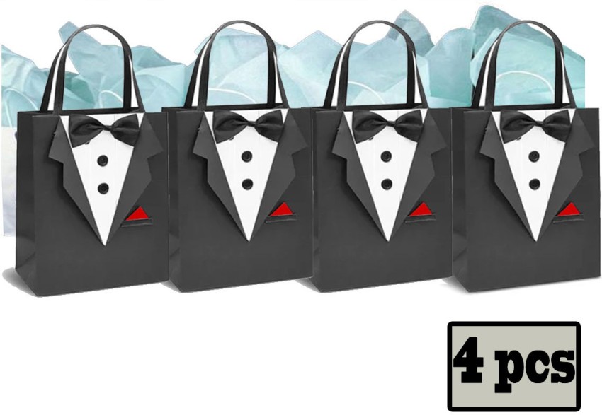 Shopperskart Black, White Messenger Bag Black Paper Gift Bags with Handles  creative goods. black - Price in India | Flipkart.com