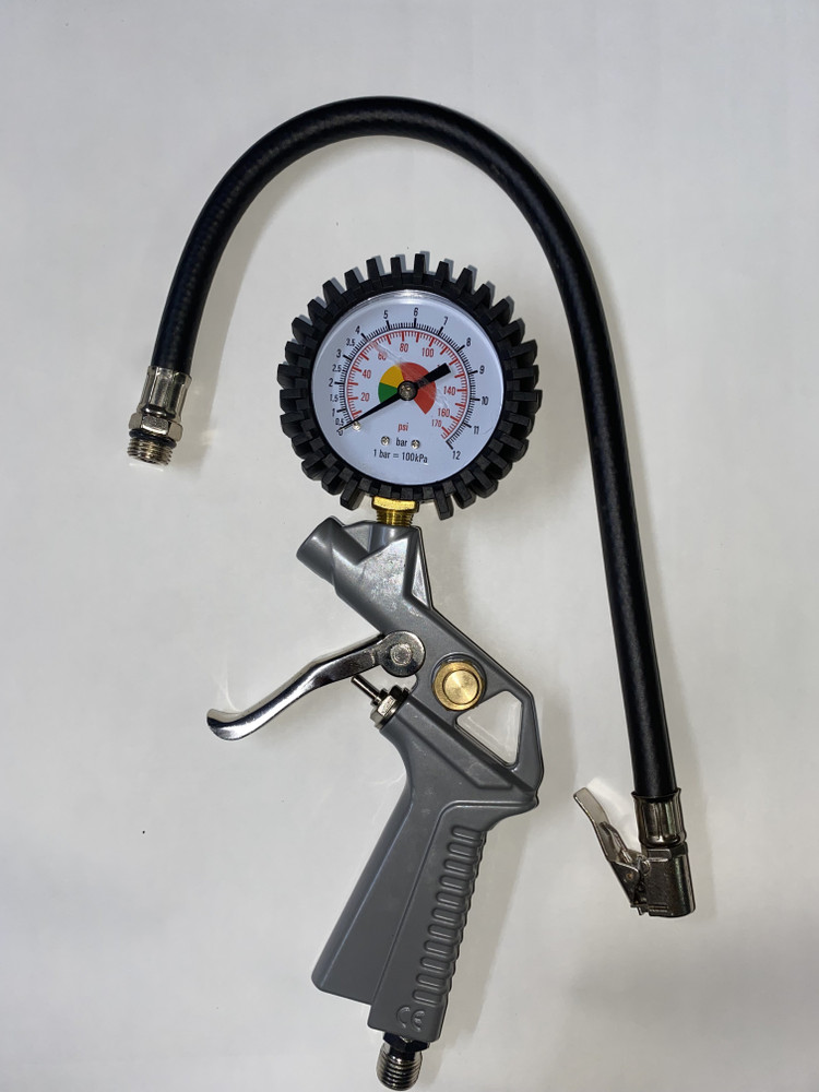 Air tyre inflator with gauge on sale